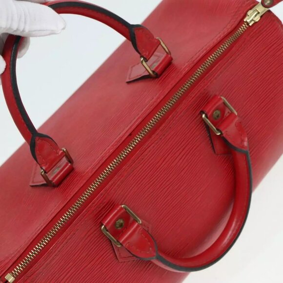 LOUIS VUITTON Epi Speedy 35 Hand Bag Castilian Re - Picture 8 of 16